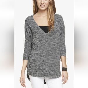 Express Black and White Knit Sweater